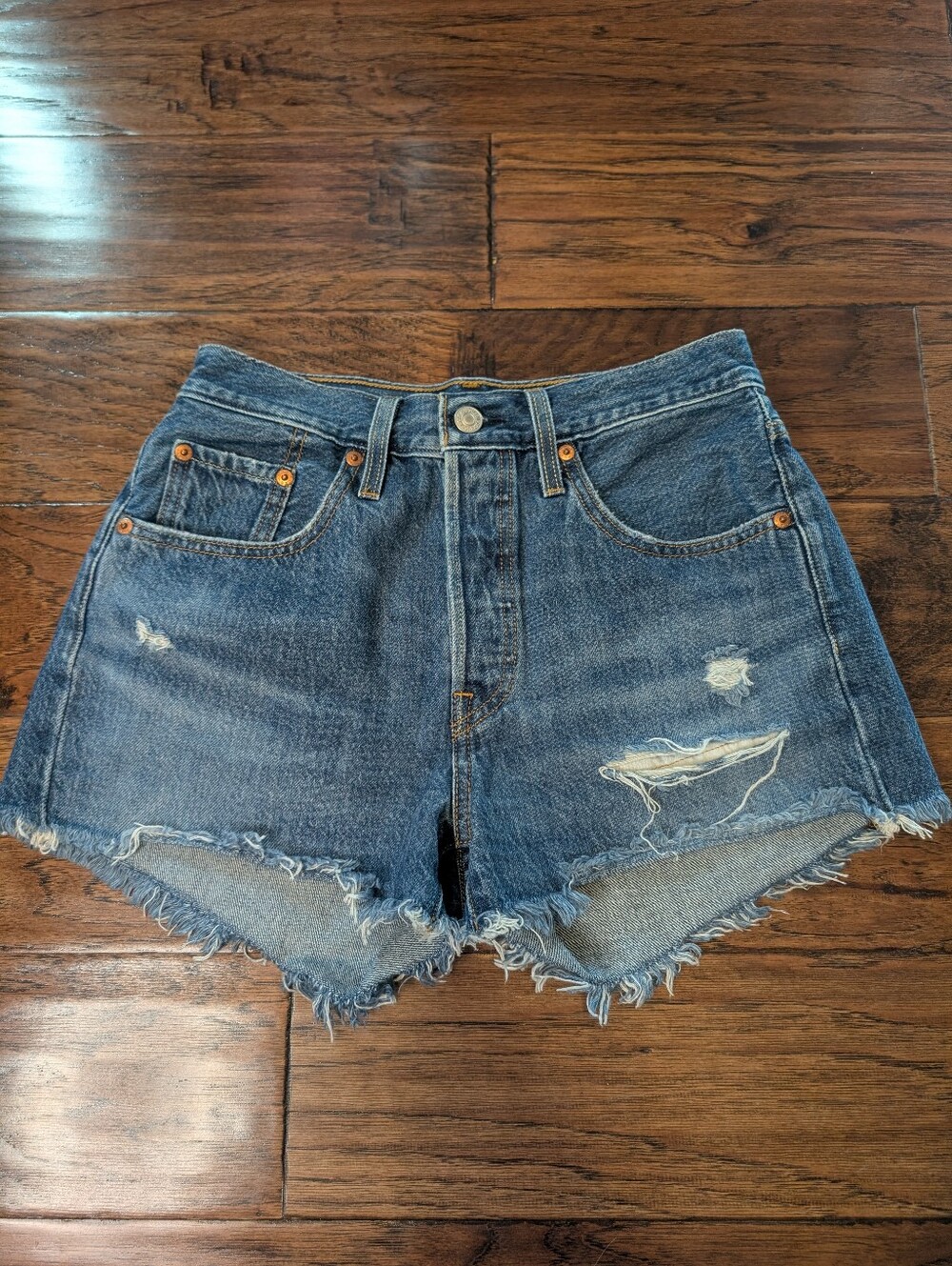 Levi's 501 Denim Jean Shorts Size 25